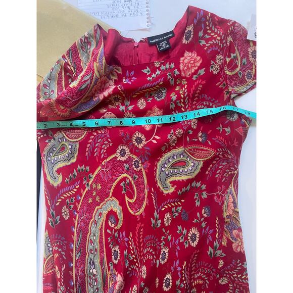 Vintage 90s Y2K red ruffle boho dress | MEDIUM - Picture 6 of 8